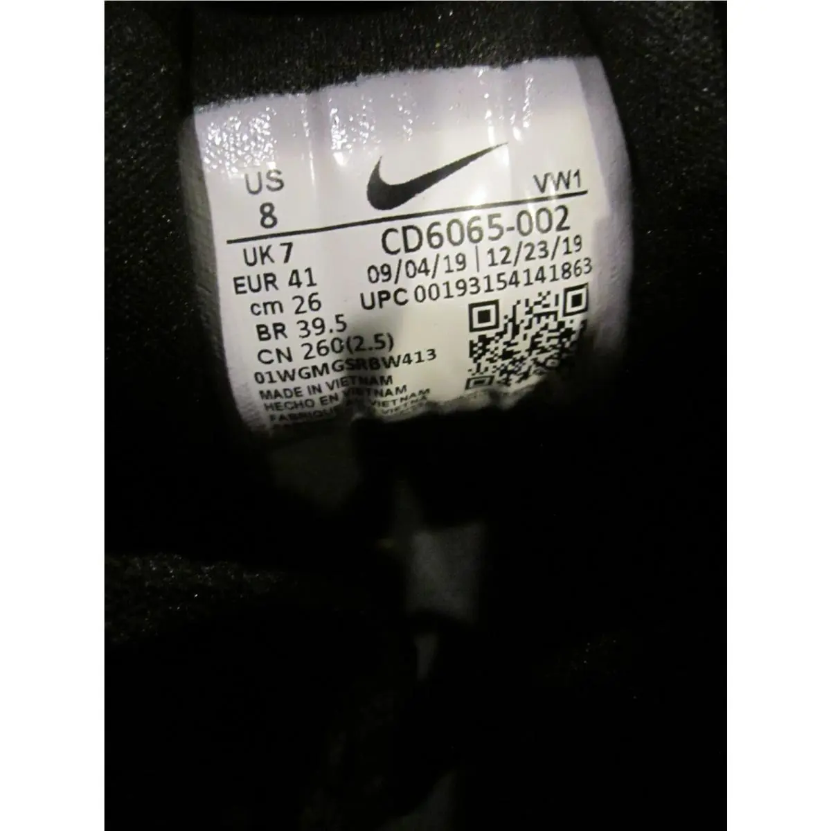 Nike shoes - WHITE GREY BLACK 6