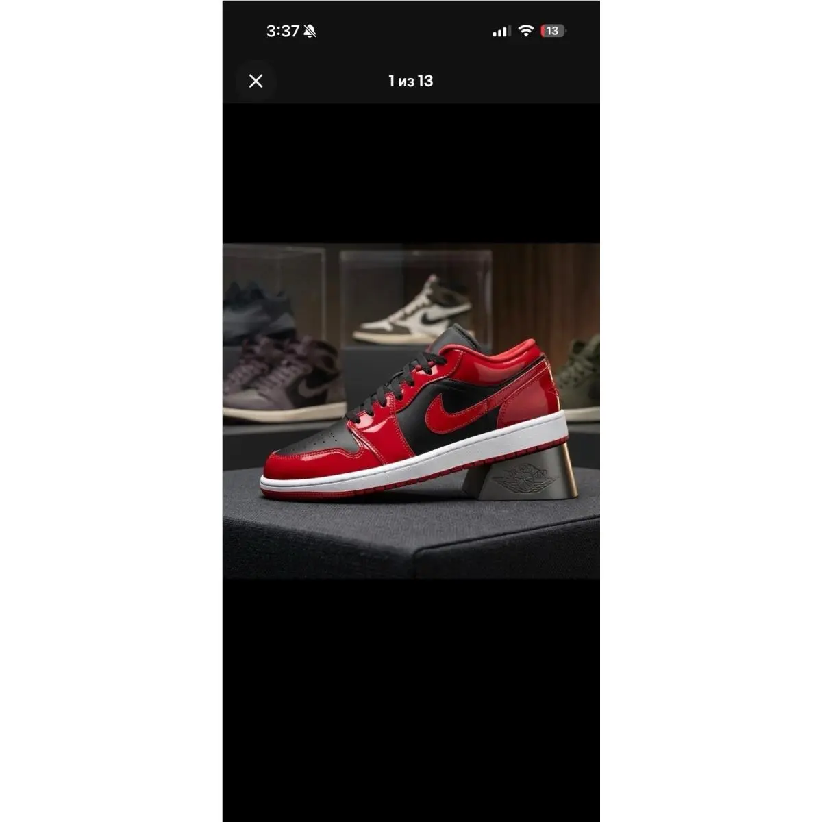 Air Jordan 1 Low SE Shoes Black Varsity Red White HV4089-006 Mens Size 12 by Nike