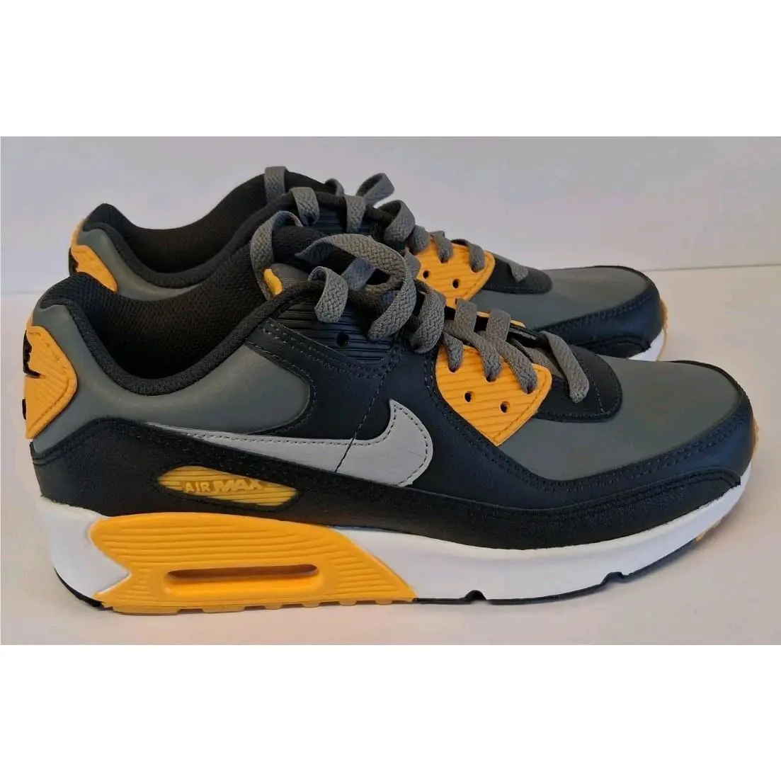 Nike shoes - Nike Air Max 90 GS - Black/Grey/Yellow 2