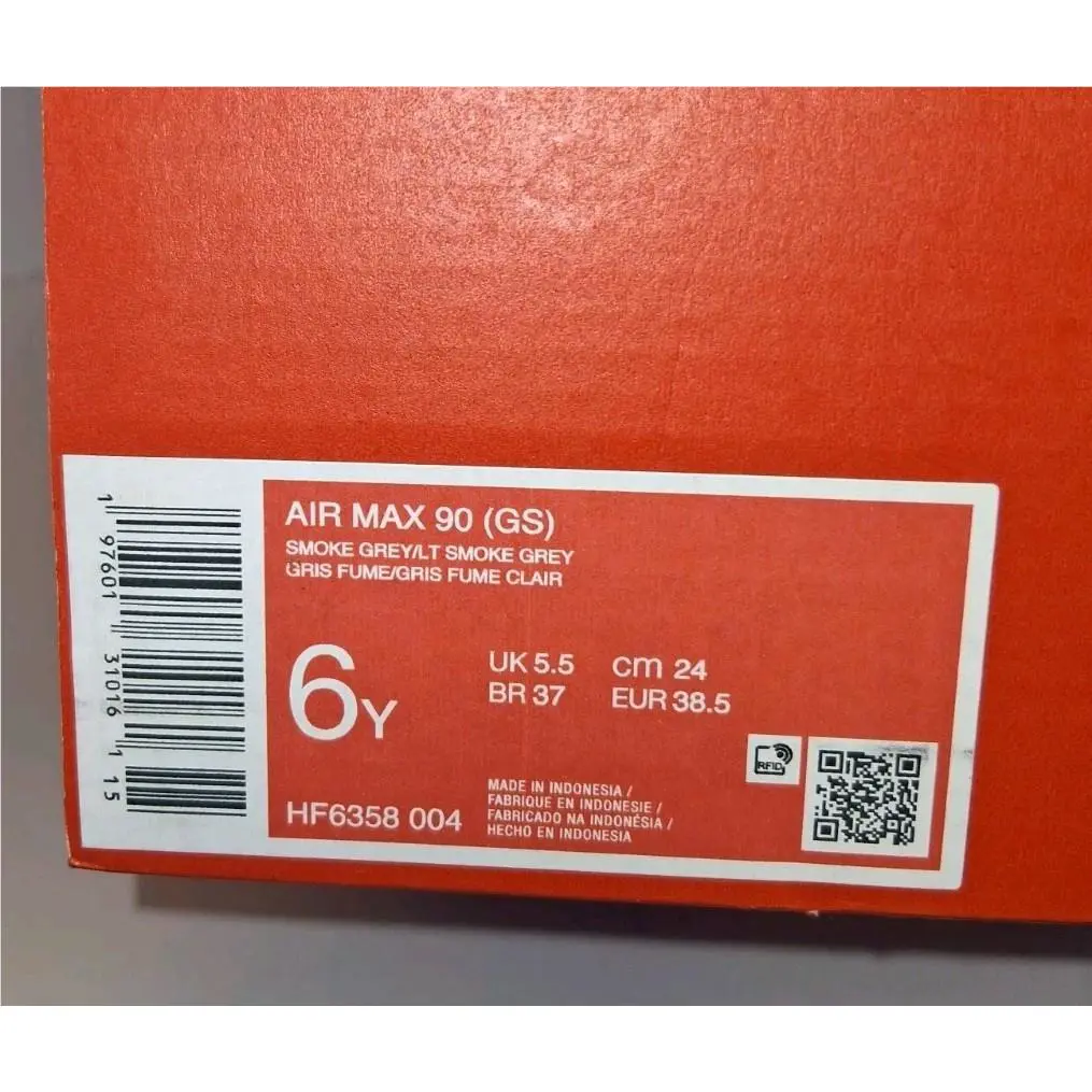 Nike shoes - Nike Air Max 90 GS - Black/Grey/Yellow 7