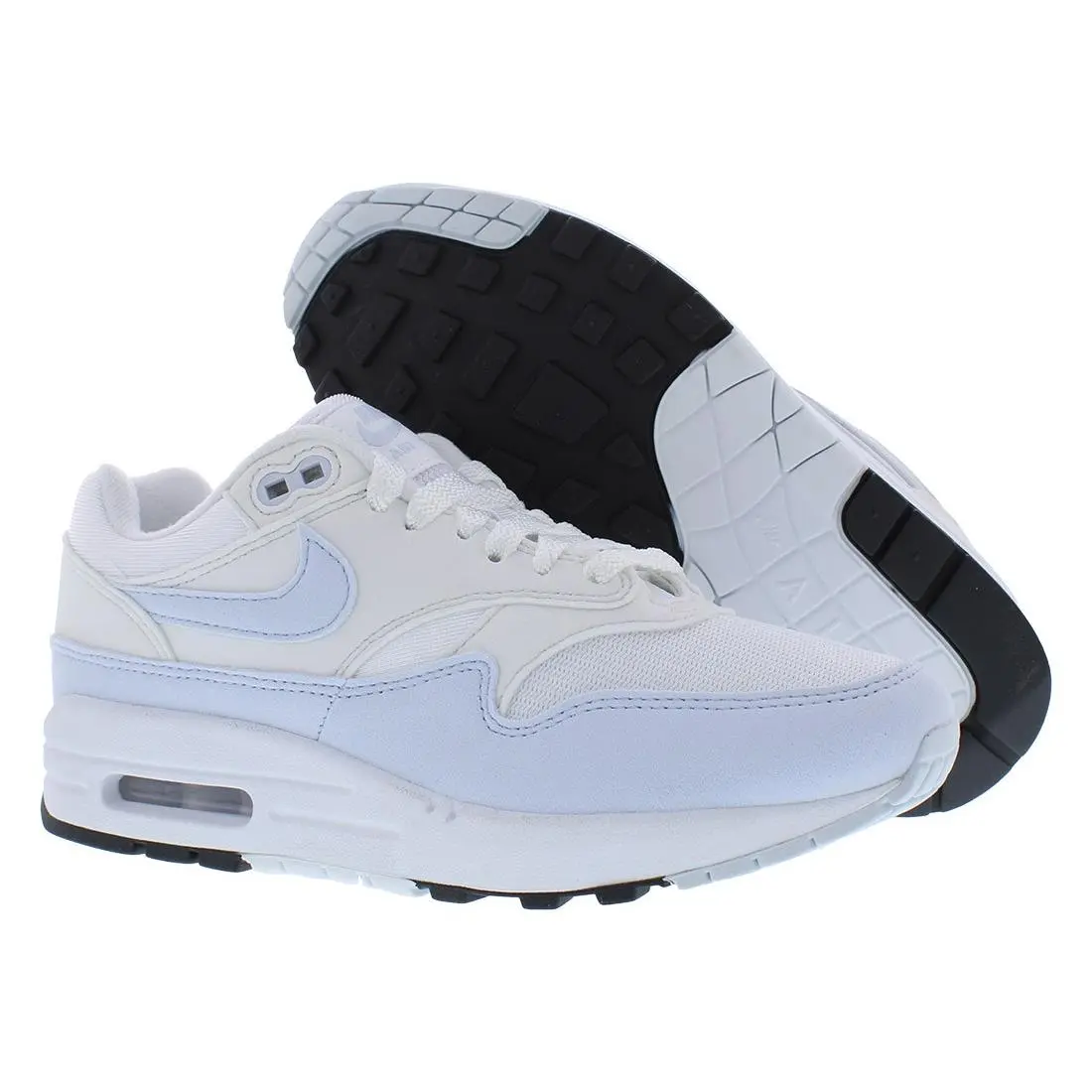 Nike Air Max 1 Womens Shoes Size 4.5 Color: White/football Grey