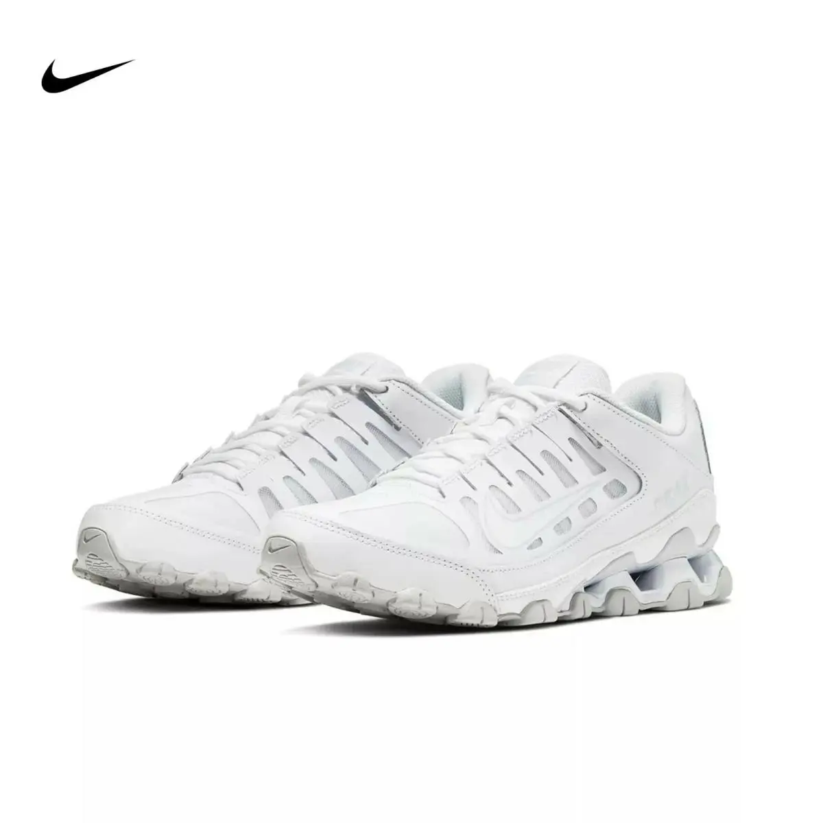 Nike Reax 8 TR Mesh Leather / White Pure Platinum 621716-102 Men`s Size 8 - White