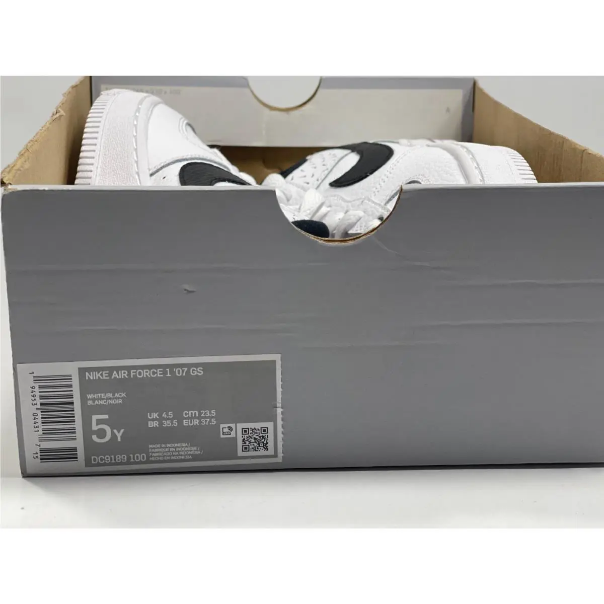 Nike shoes - Nike Air Force 1 `07 - WHITE / BLACK (UPC: 194953044317) 8