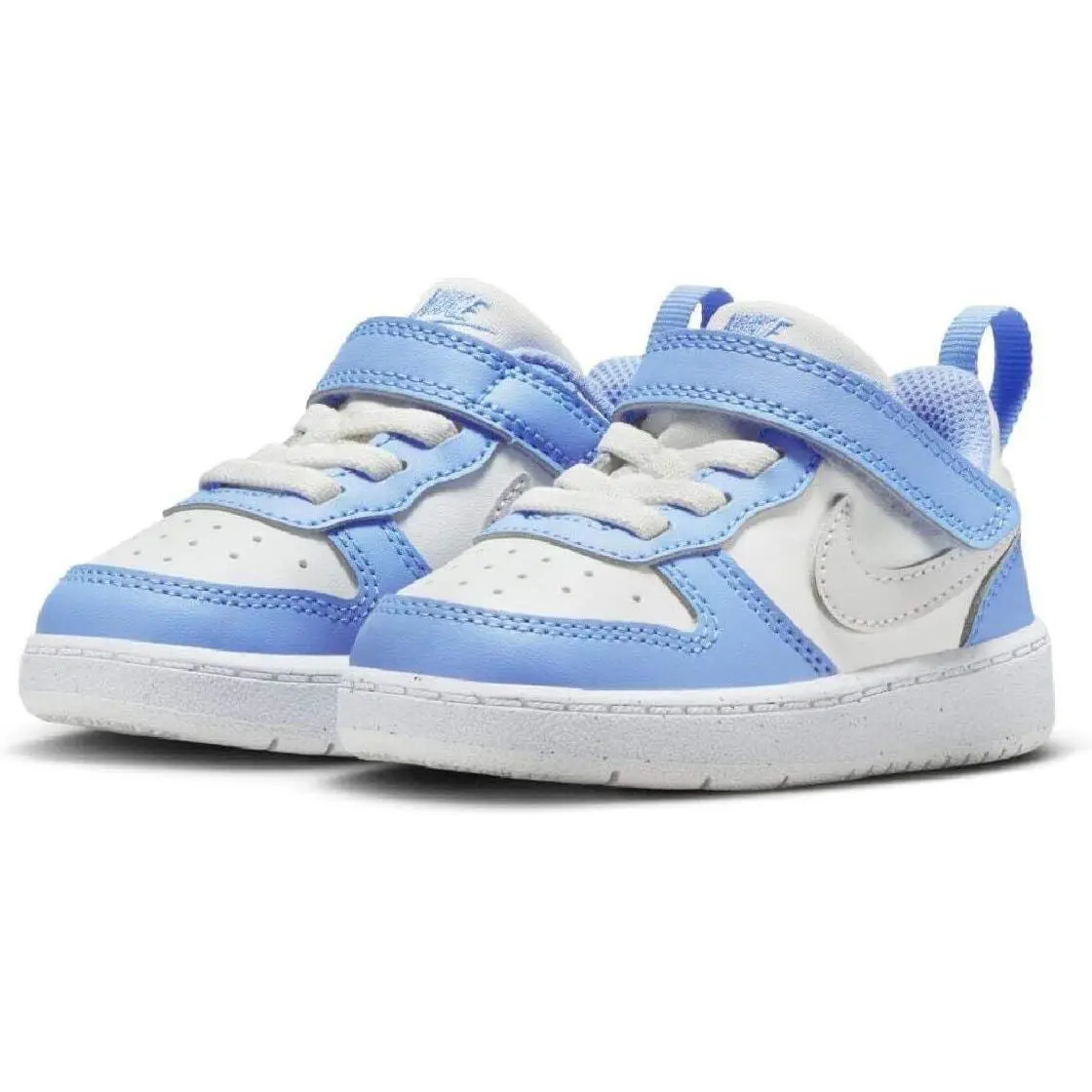 Nike Toddler Size 3C Court Borough Low Recraft Summit White/cobalt DV5458-128 - Summit White/Vast Grey/Cobalt Pulse