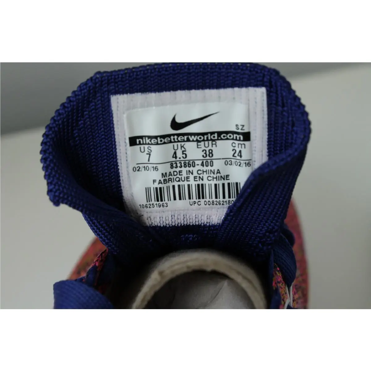 Nike shoes - Nike Tennis Classic Ultra Flyknit - 833860-400 - Blue Pink Multicolor 5