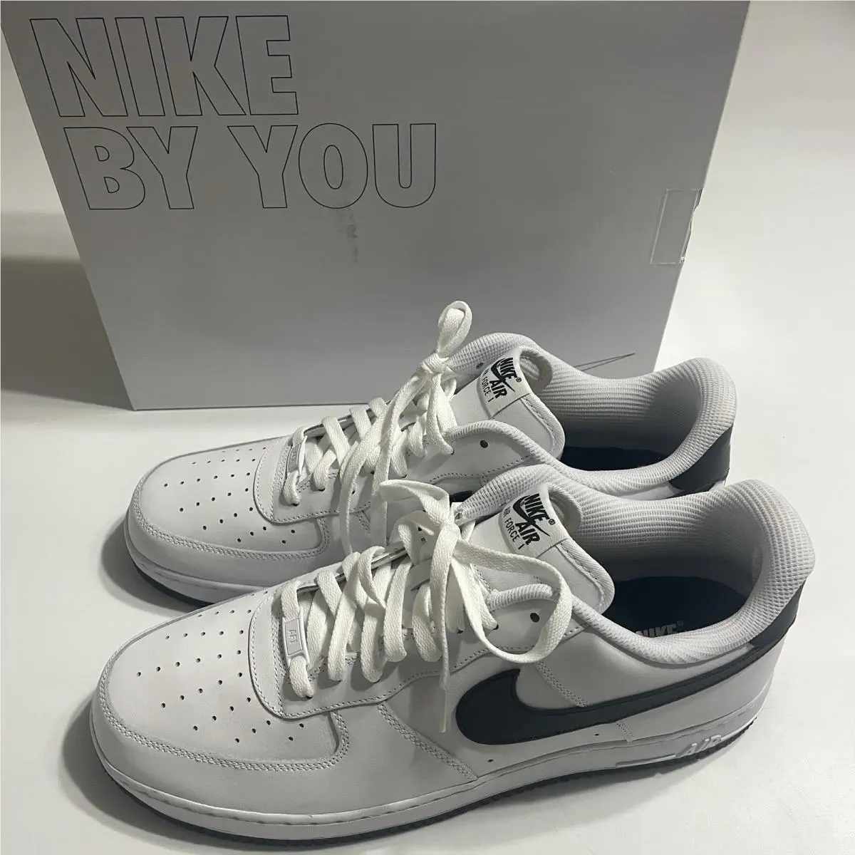 Nike Ava Nikeid By You Custom White Mens SZ 15 CT7875 994 Air Force 1 Tounge