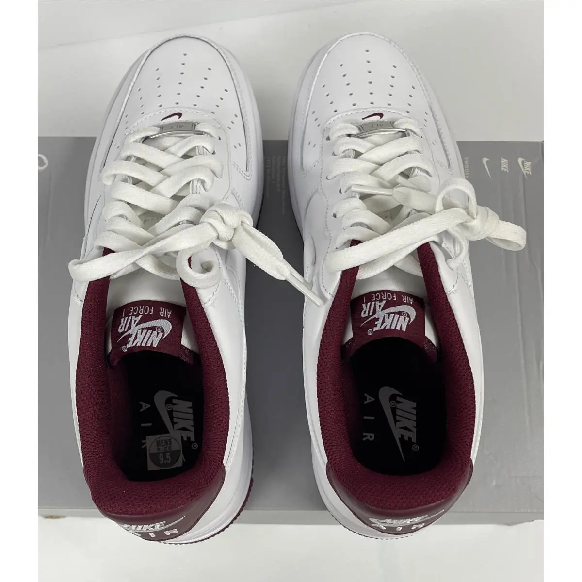 Nike shoes - Nike Air Force 1 - Air Force - White Dark Beetroot (UPC: 196152243607) 1