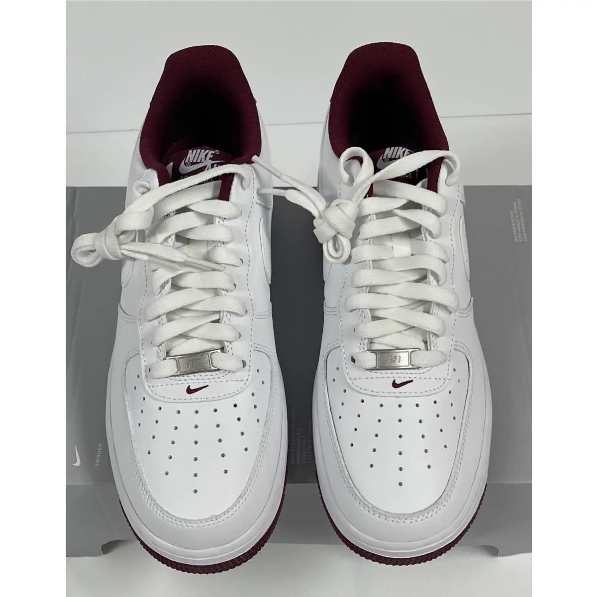 Nike shoes - Nike Air Force 1 - Air Force - White Dark Beetroot (UPC: 196152243607) 3