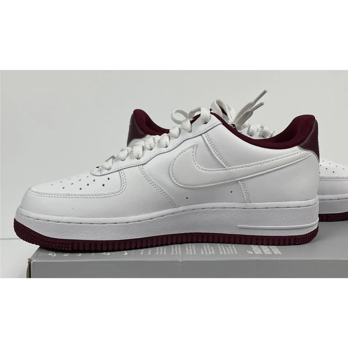 Nike shoes - Nike Air Force 1 - Air Force - White Dark Beetroot (UPC: 196152243607) 5