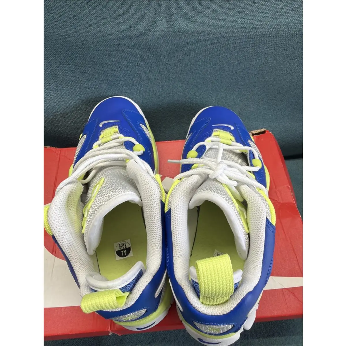 Nike shoes - Nike Air Barrage - Air Barrage - FN6972-480 - Game Royal/Light Lemon Twist/Photon Dust/White 3