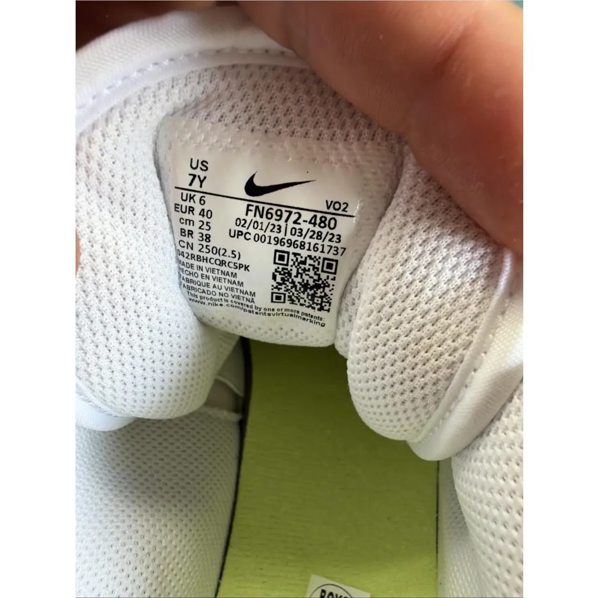 Nike shoes - Nike Air Barrage - Air Barrage - FN6972-480 - Game Royal/Light Lemon Twist/Photon Dust/White 5