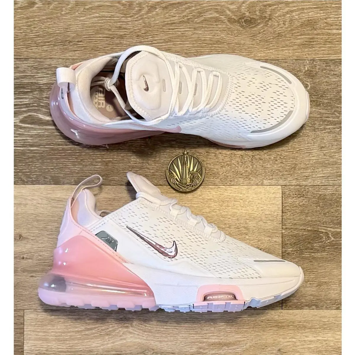 Nike shoes - Nike Air Max 270 Premium - IO9884-111 - White / Pink Foam / Pearl Pink / Metallic Silver (UPC: 198729591968) 5
