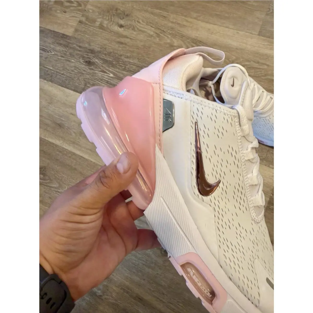 Nike shoes - Nike Air Max 270 Premium - IO9884-111 - White / Pink Foam / Pearl Pink / Metallic Silver (UPC: 198729591968) 7