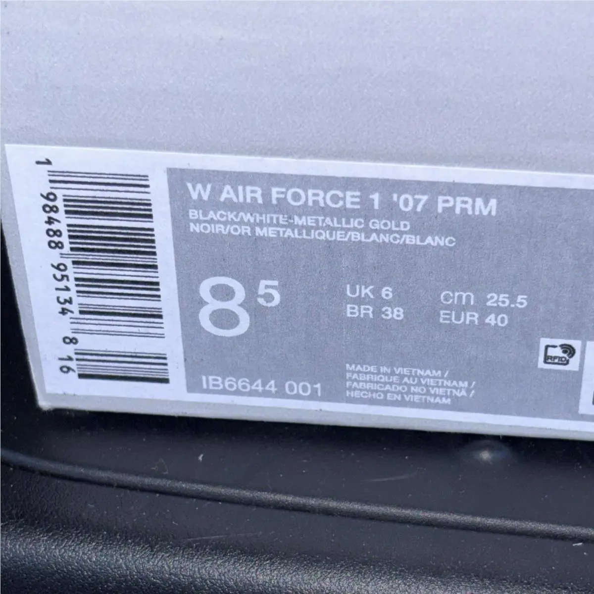 Nike shoes - Nike Air Force 1 - Air Force - IB6644-001 - Black 6