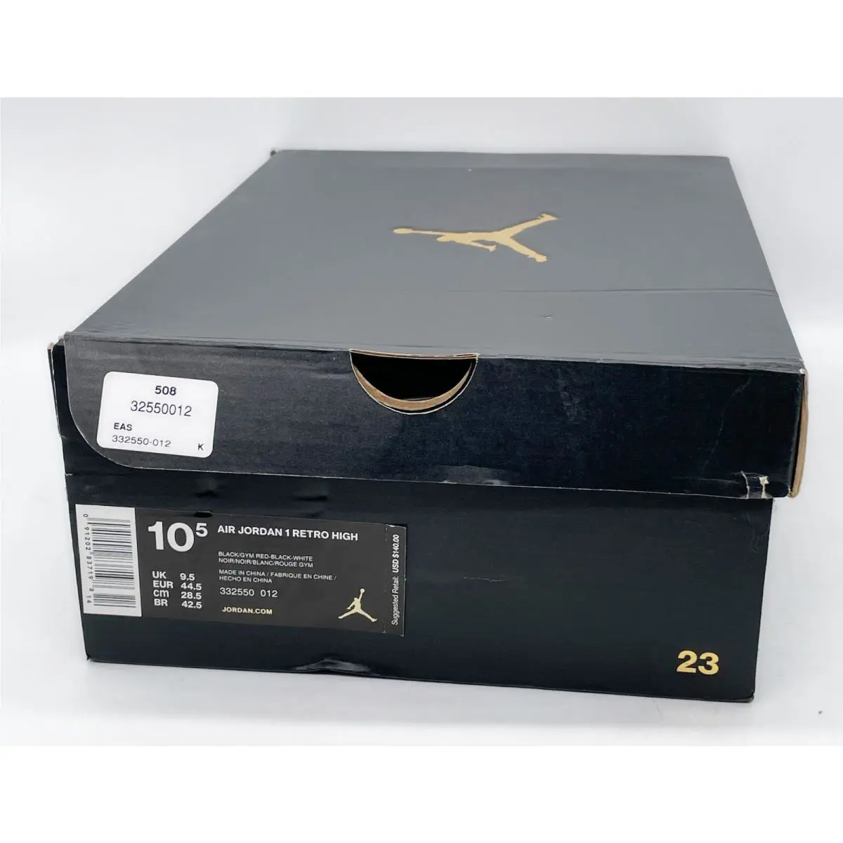 Nike shoes - Jordan 1 Retro High - Retro High - 332550-012 - Black Red White 10