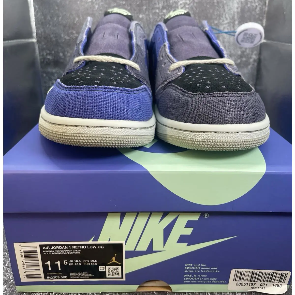 Nike shoes - Air Jordan 1 Low - Air Low - Purple 5