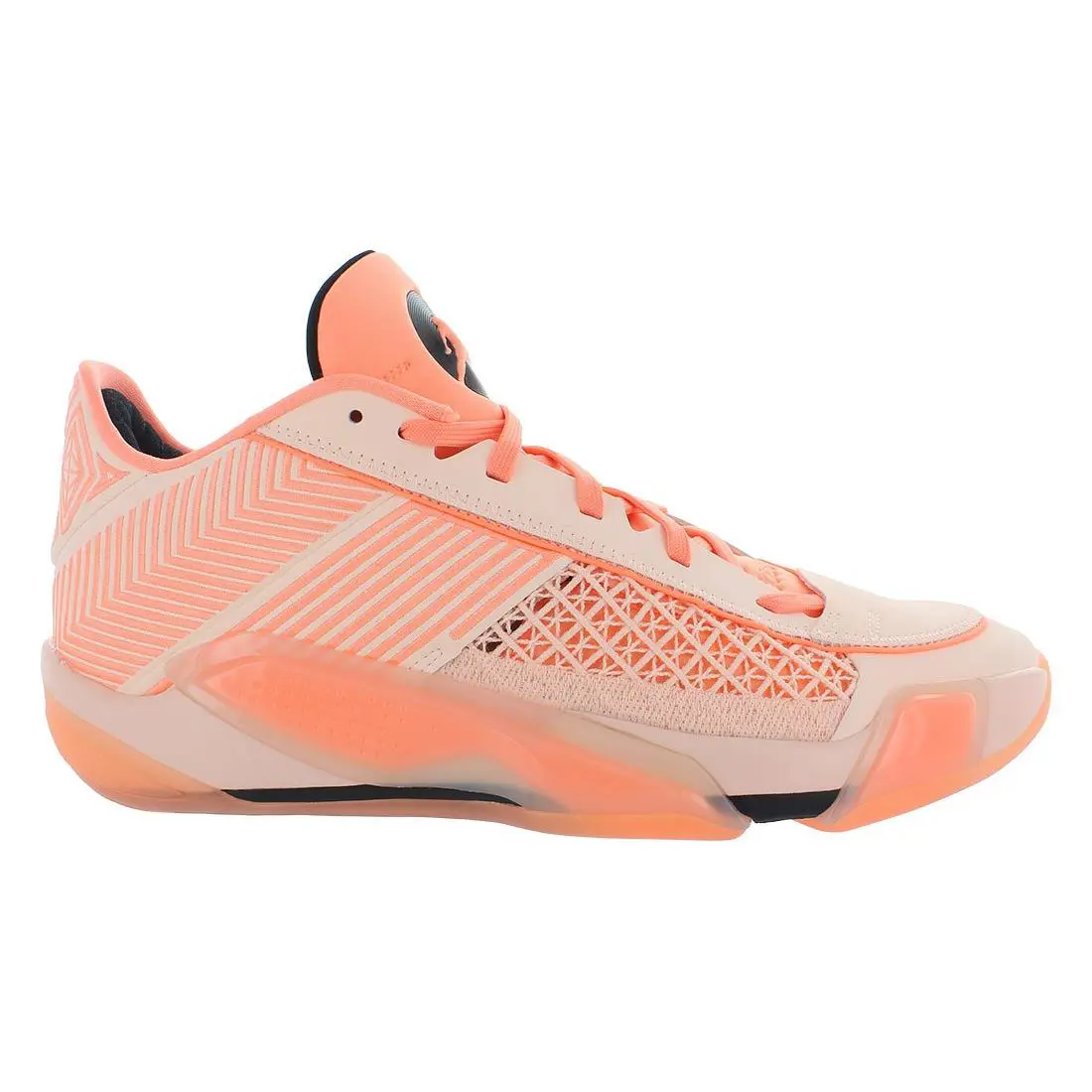 Nike Air Jordan Xxxviii Low Unisex Shoes Size 10.5 Color: Crimson Tint/black - Crimson Tint/Black