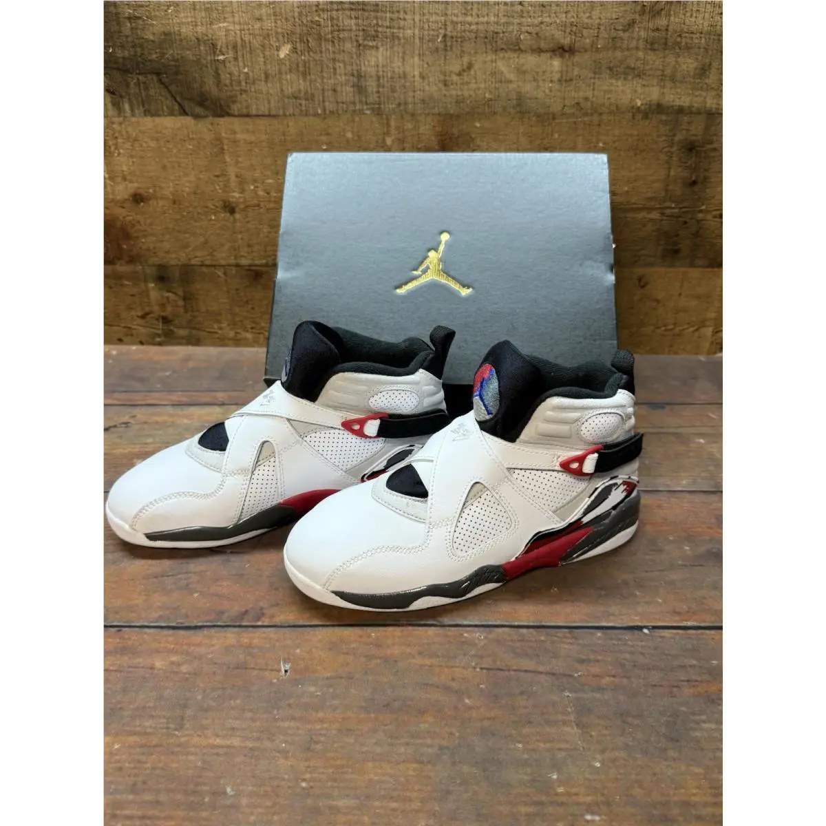 Nike shoes - Jordan 8 Retro PS - Retro - White / Black-True Red (UPC: 198482703479) 0