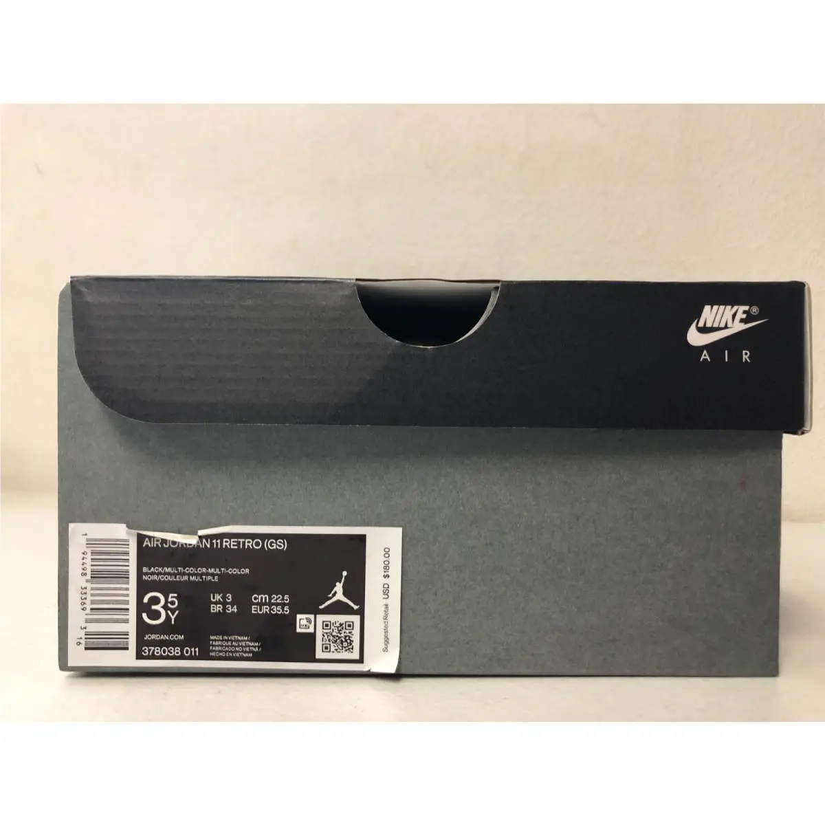Nike shoes - Air Jordan 11 - Air - Black/Multi-Color (UPC: 194498333693) 6