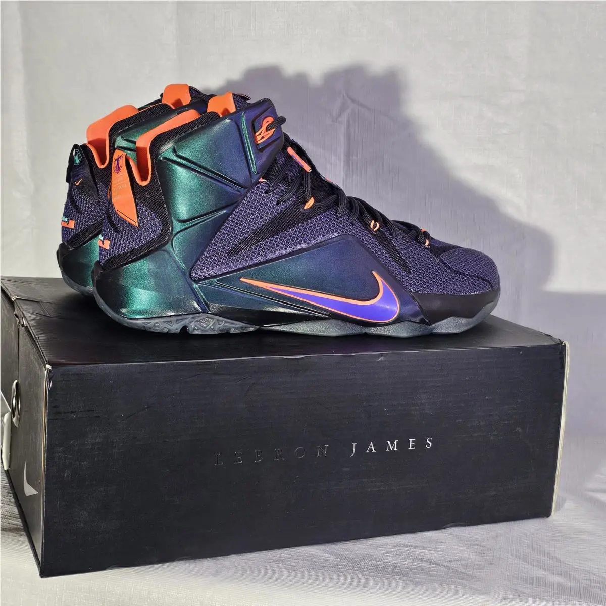 Nike shoes - Nike LeBron 12 - LeBron - 684593-583 - Purple, Manufacturer: Cave Purple/Hyper Grape-Hyper Crimson 8
