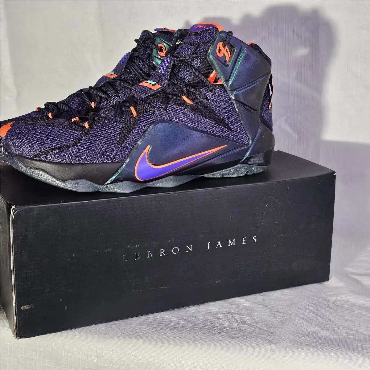 Nike shoes - Nike LeBron 12 - LeBron - 684593-583 - Purple, Manufacturer: Cave Purple/Hyper Grape-Hyper Crimson 7