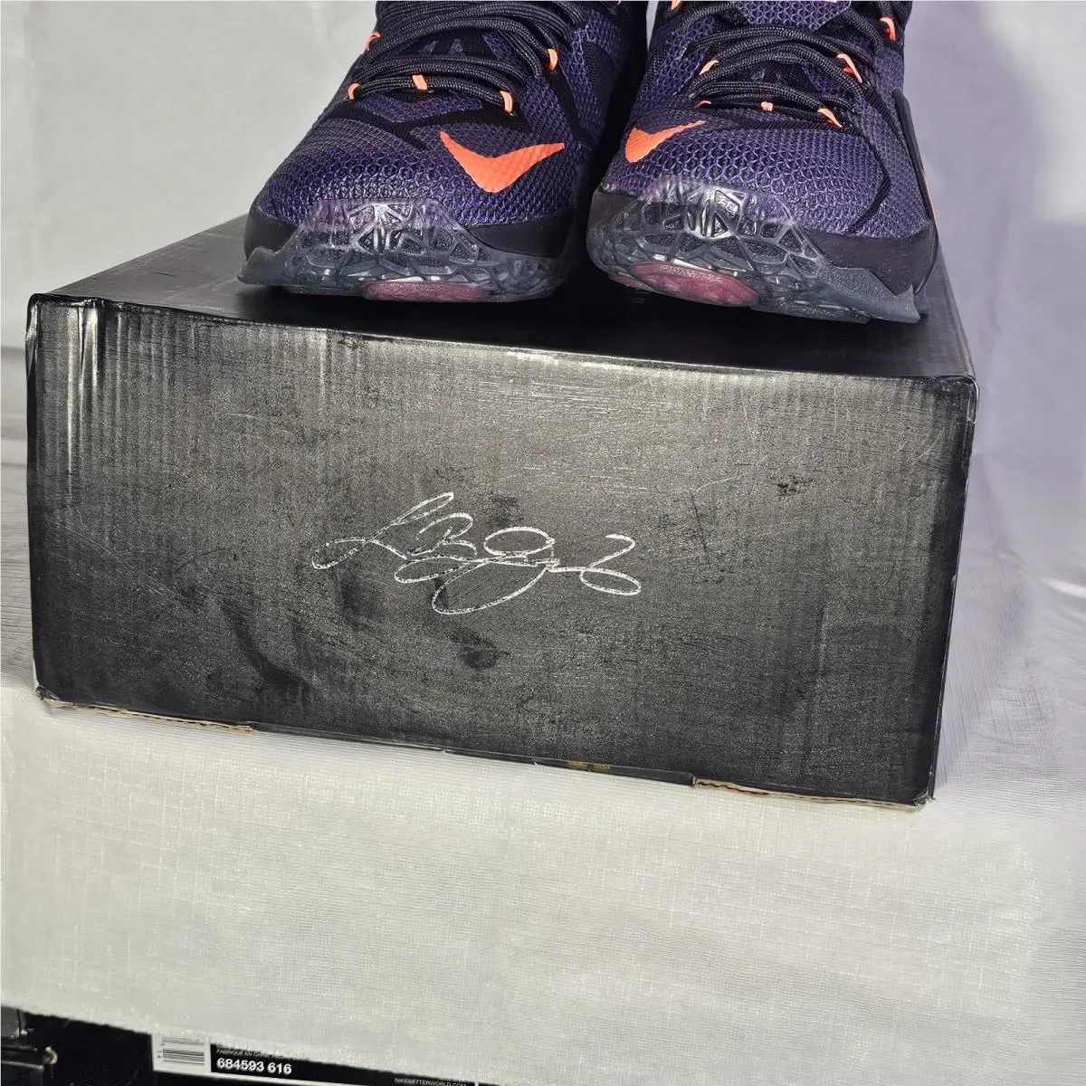 Nike shoes - Nike LeBron 12 - LeBron - 684593-583 - Purple, Manufacturer: Cave Purple/Hyper Grape-Hyper Crimson 6