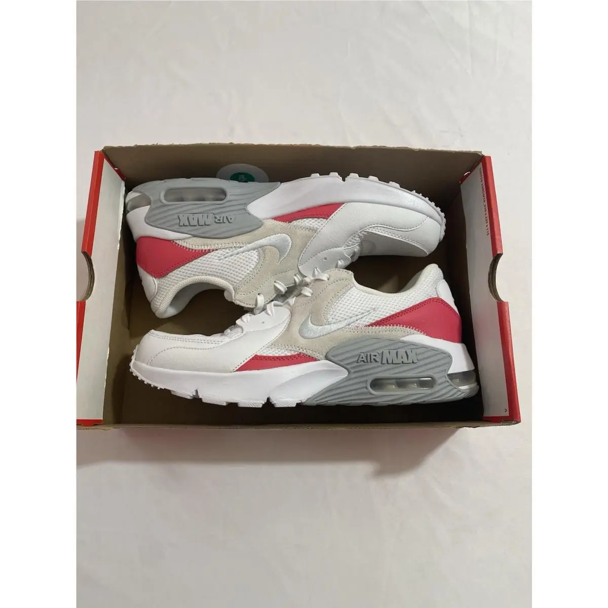 Women’s Size 11.5 White Pink  Air Max Excee Running Shoes CD5432 132 by Nike