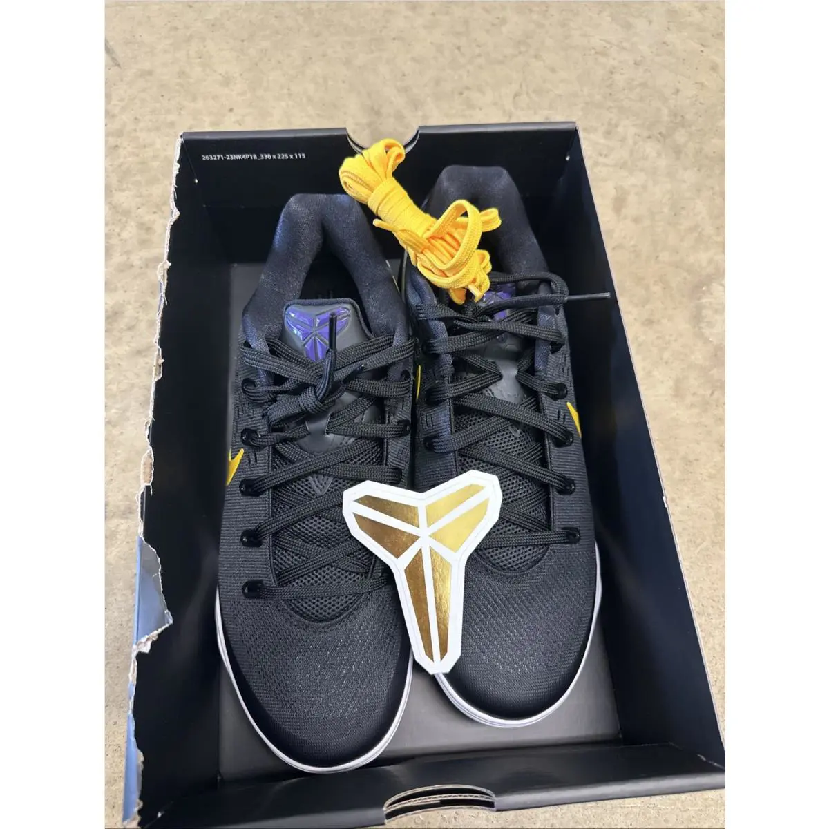 Nike shoes - Nike Kobe 9 - Kobe - Black, Yellow, White 1