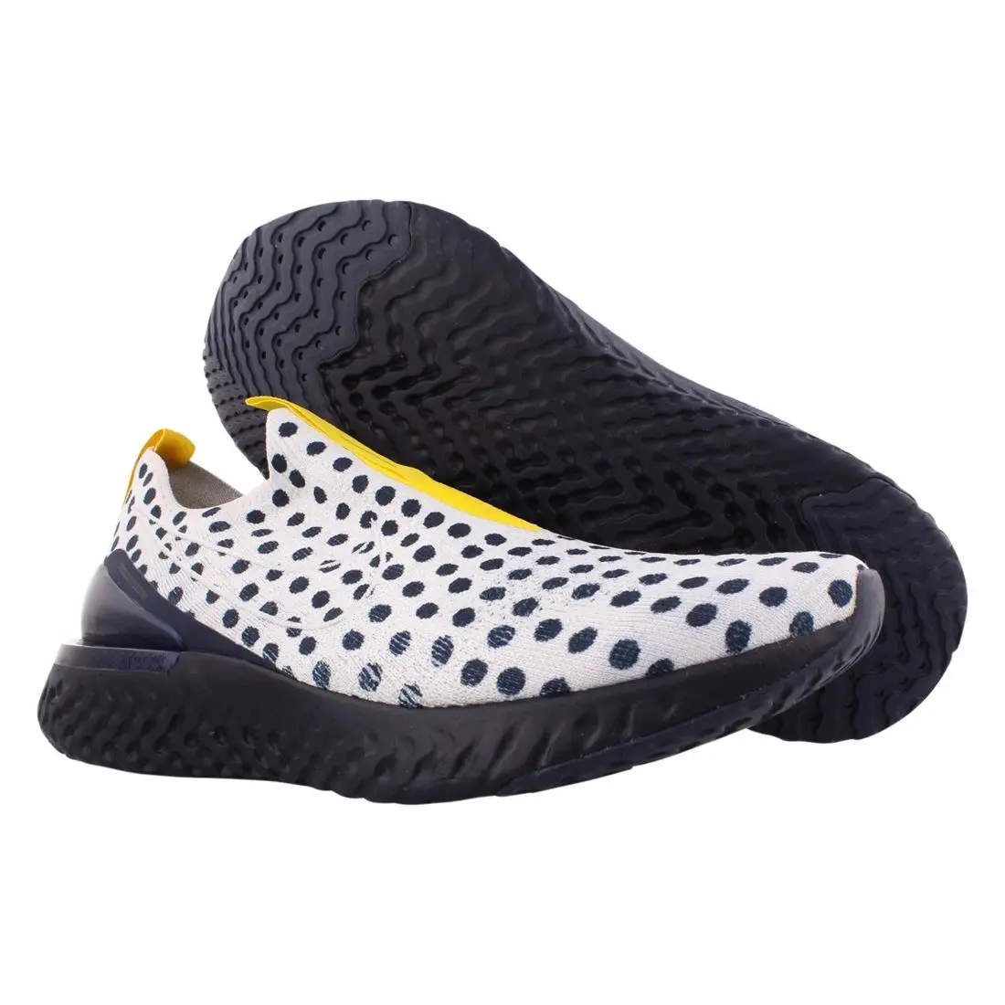 Nike Epic Phantom React Flyknit Cody Mens Shoes Size 8.5 Color: Platinum - White, Main: Blue