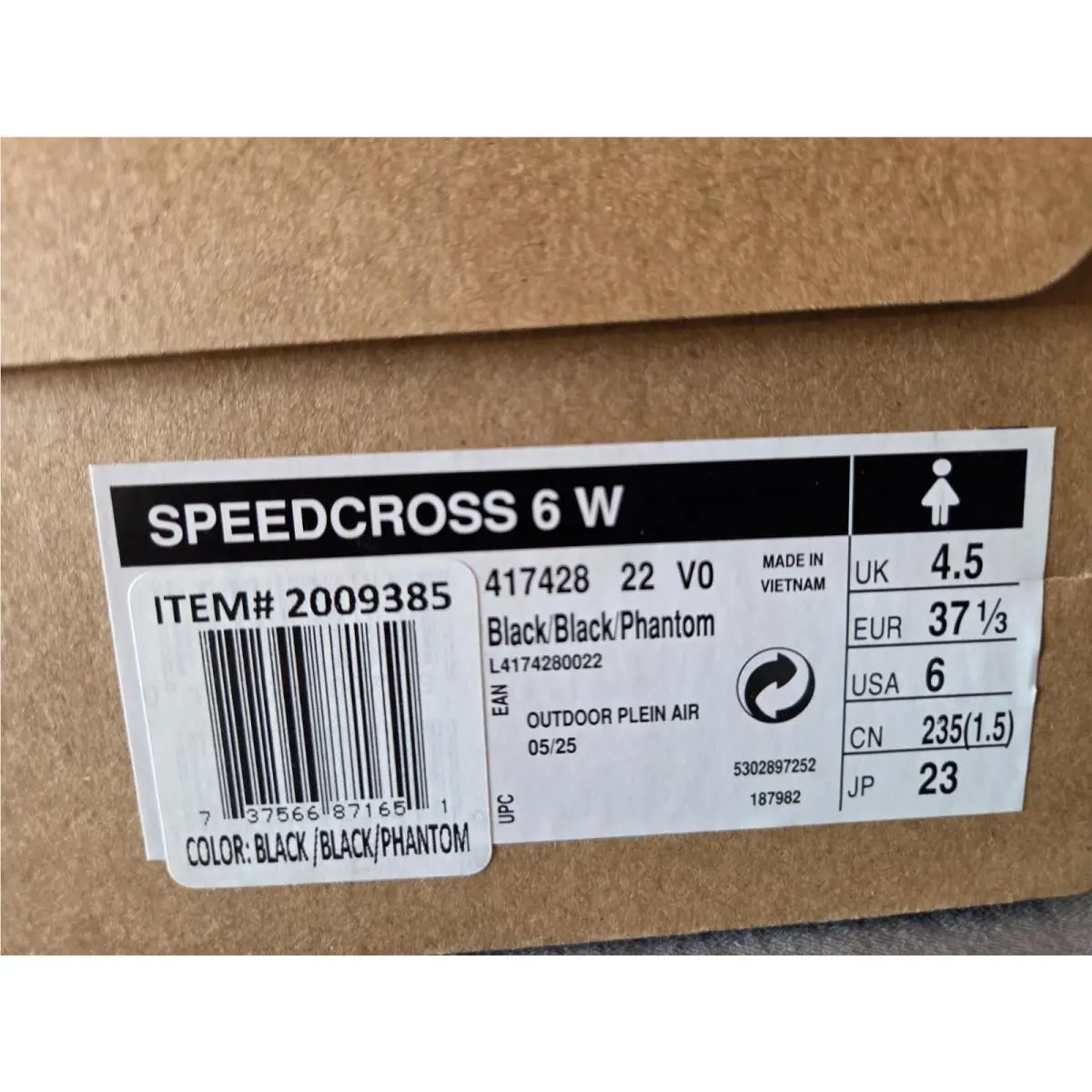 Salomon shoes - Salomon Speedcross 6 - Speedcross - L4174280022 - Black (UPC: 737566871651) 6