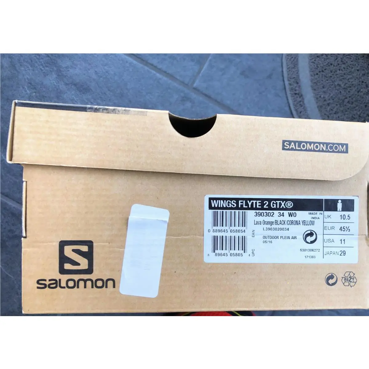Salomon shoes - Salomon Wings Flyte 2 GTX - 379165 - Orange 1