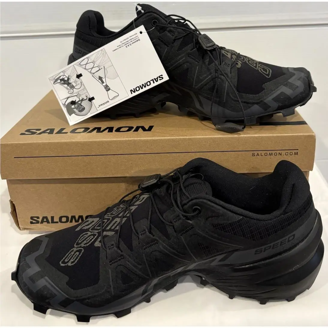 Salomon shoes - Salomon Speedcross 6 - Speedcross - L4174280026 - Black / Black / Phantom (UPC: 737566871613) 6