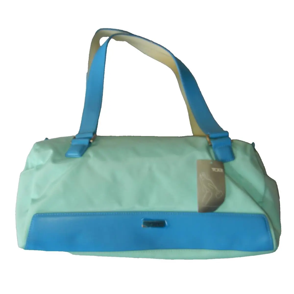Tumi Womens Green Blue Purse Baguette Full Zip Handbag P3 H119