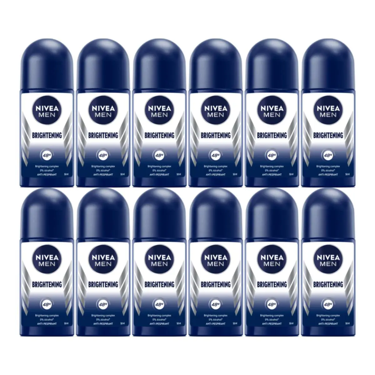 Nivea Men Brightening Anti-perspirant Deodorant 1.7oz Pack of 12