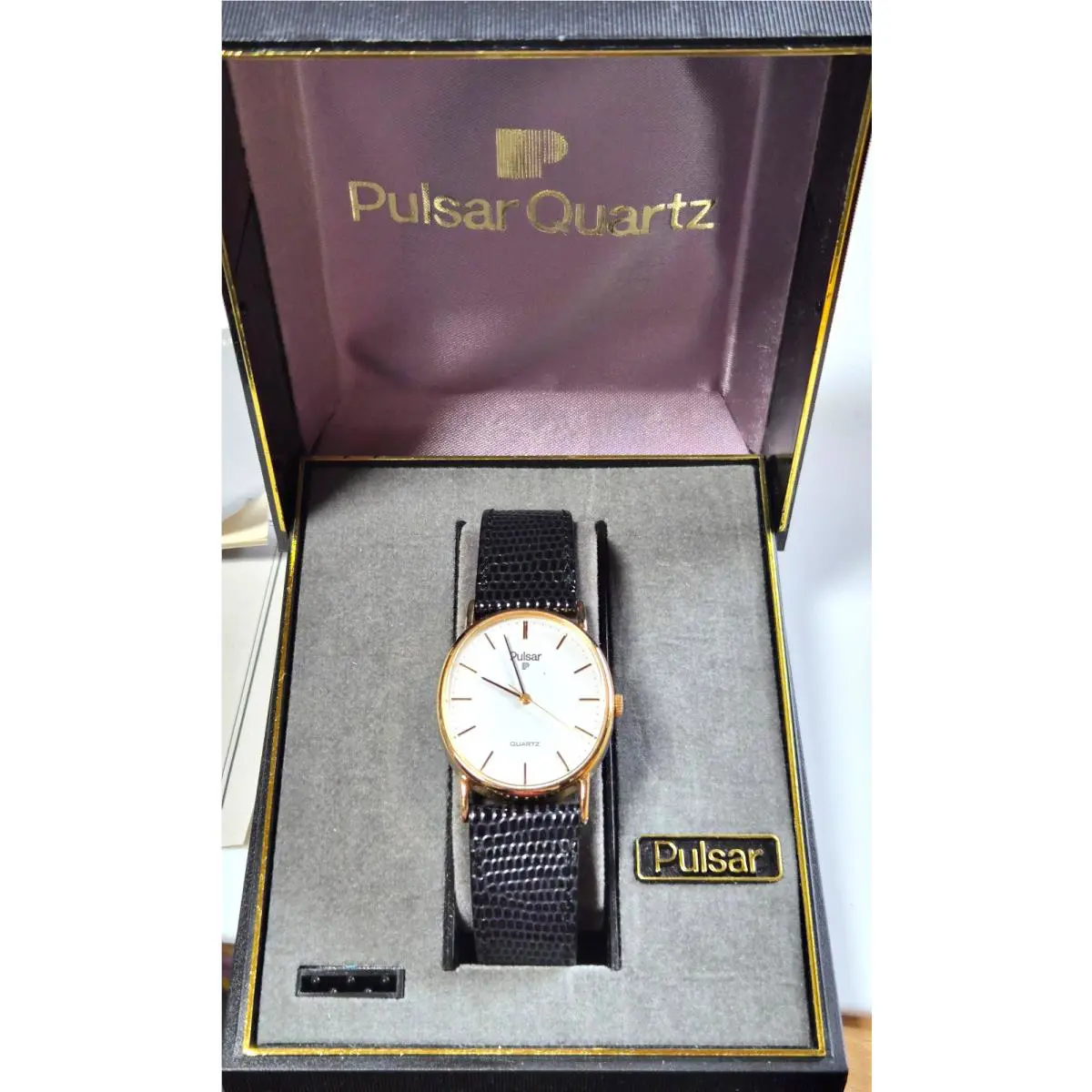 Nos Pulsar Ladies Quartz Watch W/box Tag- Needs Battery Included