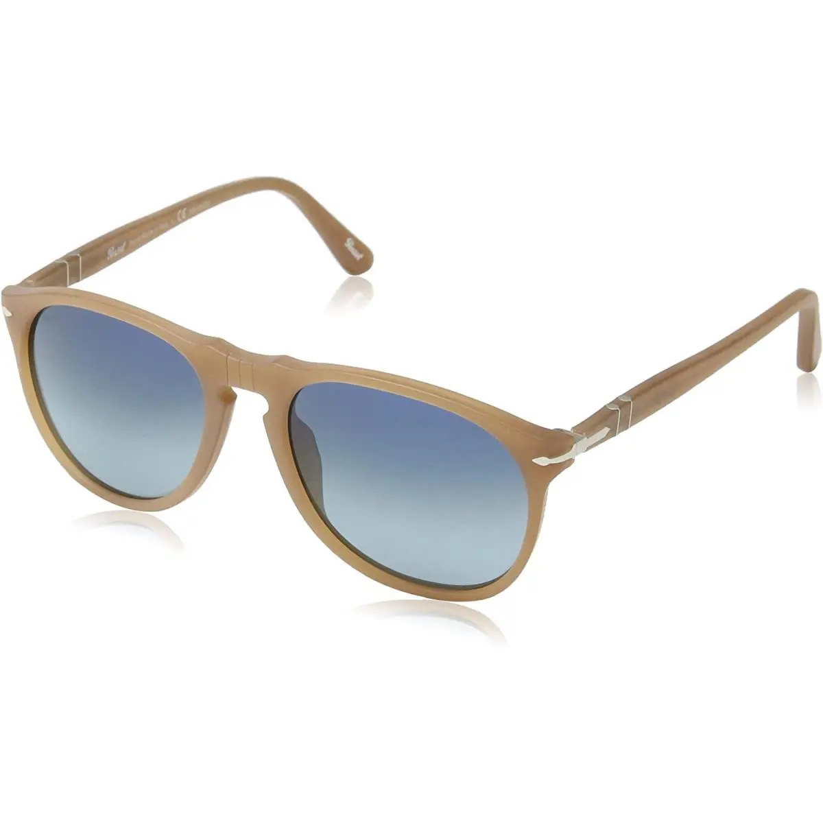 Persol Sunglasses PO9649S 9018/S3 52mm Ambra / Polarized Blue Gradient Lens