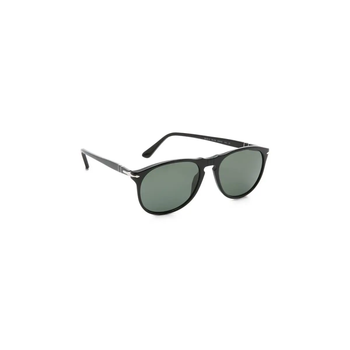 Persol PO9649/S 95/58 Sunglasses 55mm Black / Green Polarized Lens