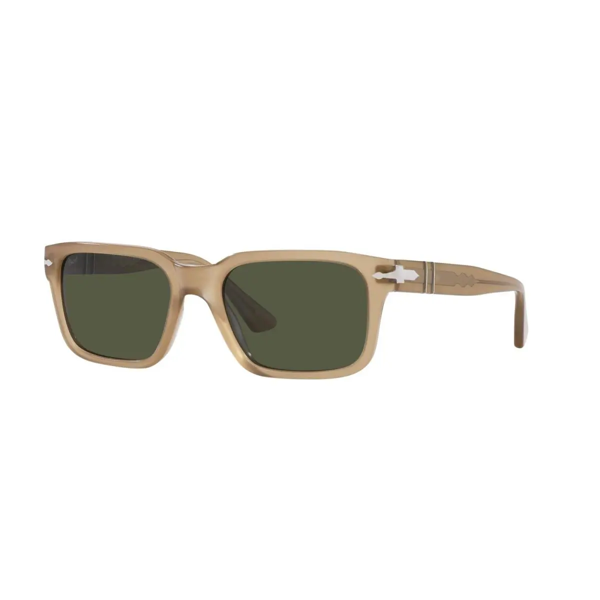 Persol PO3272/S 116931 Sunglasses 55mm Beige Opal / Green Lens
