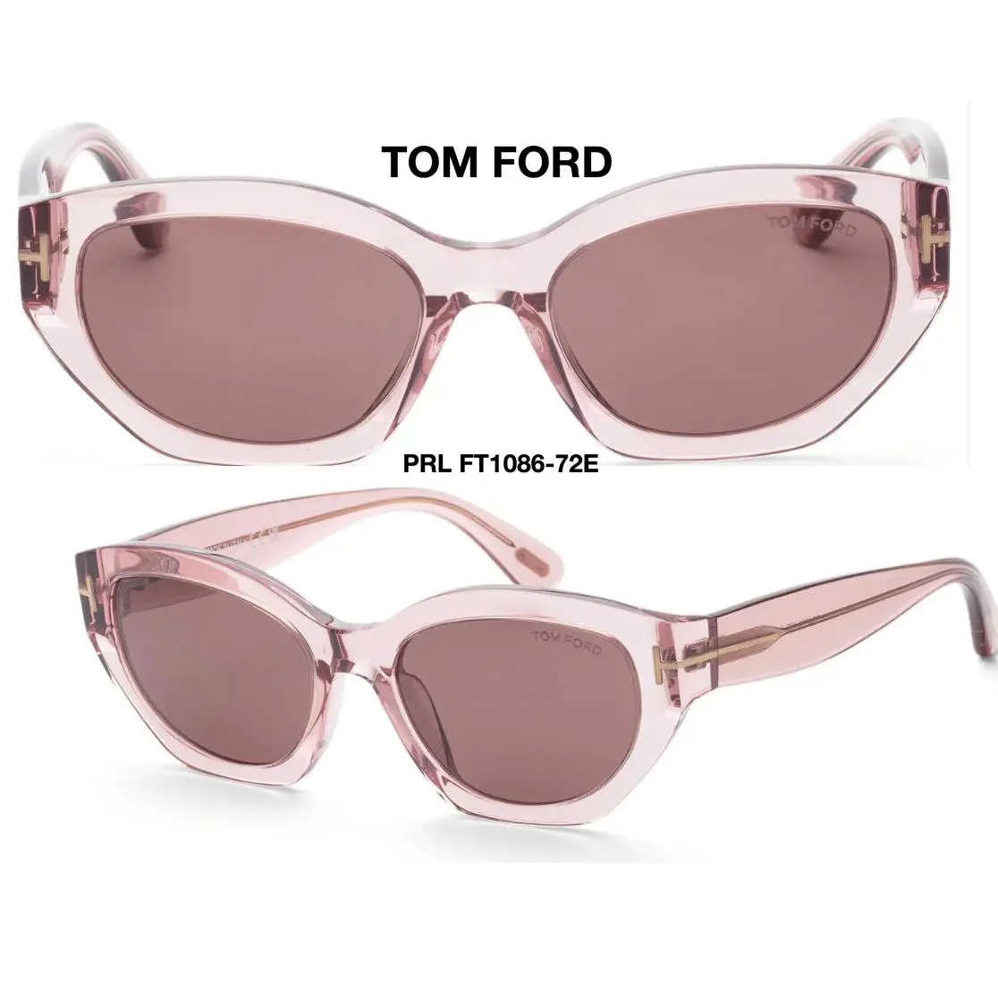 TF 1086 Sunglasses Penny FT 1086 Multiple Colors 72E (Pink/Brown) by Tom Ford