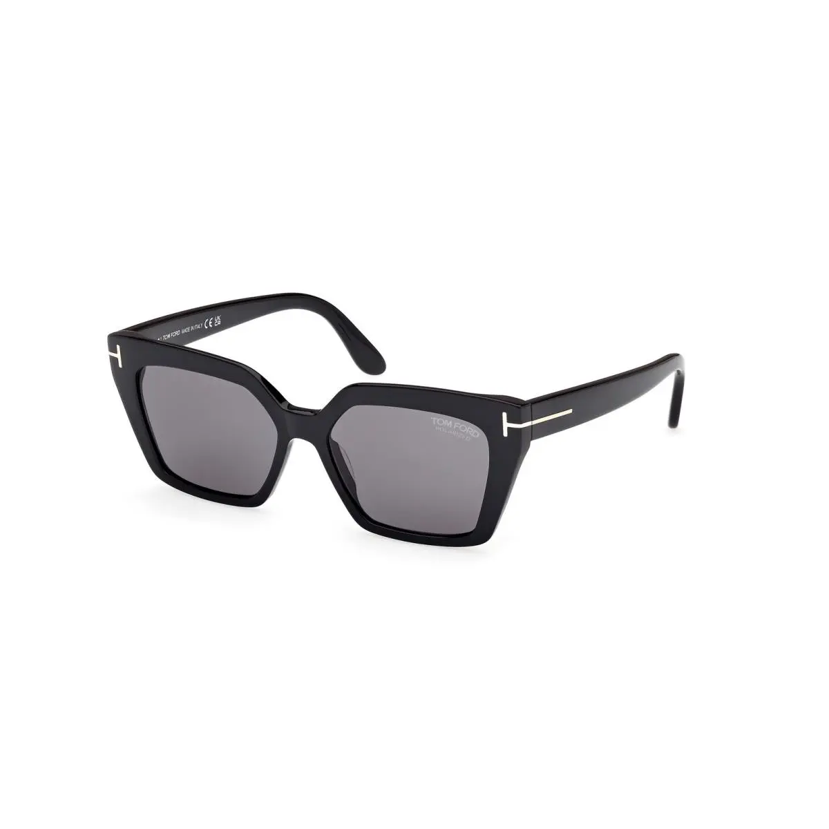 Tom Ford FT1030 01D Winona Shiny Black Smoke Polarized 53 mm Women`s Sunglasses