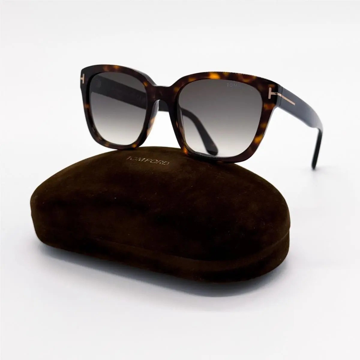 Tom Ford Haylay Sunglasses TF1216 52B Square Havana/gray Women Eyewear FT121