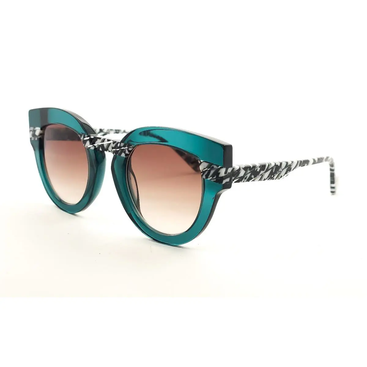 Tom Ford Face A Face Blank 1 Sunglasses 2045 Duck Blue / Brown Gradient 50