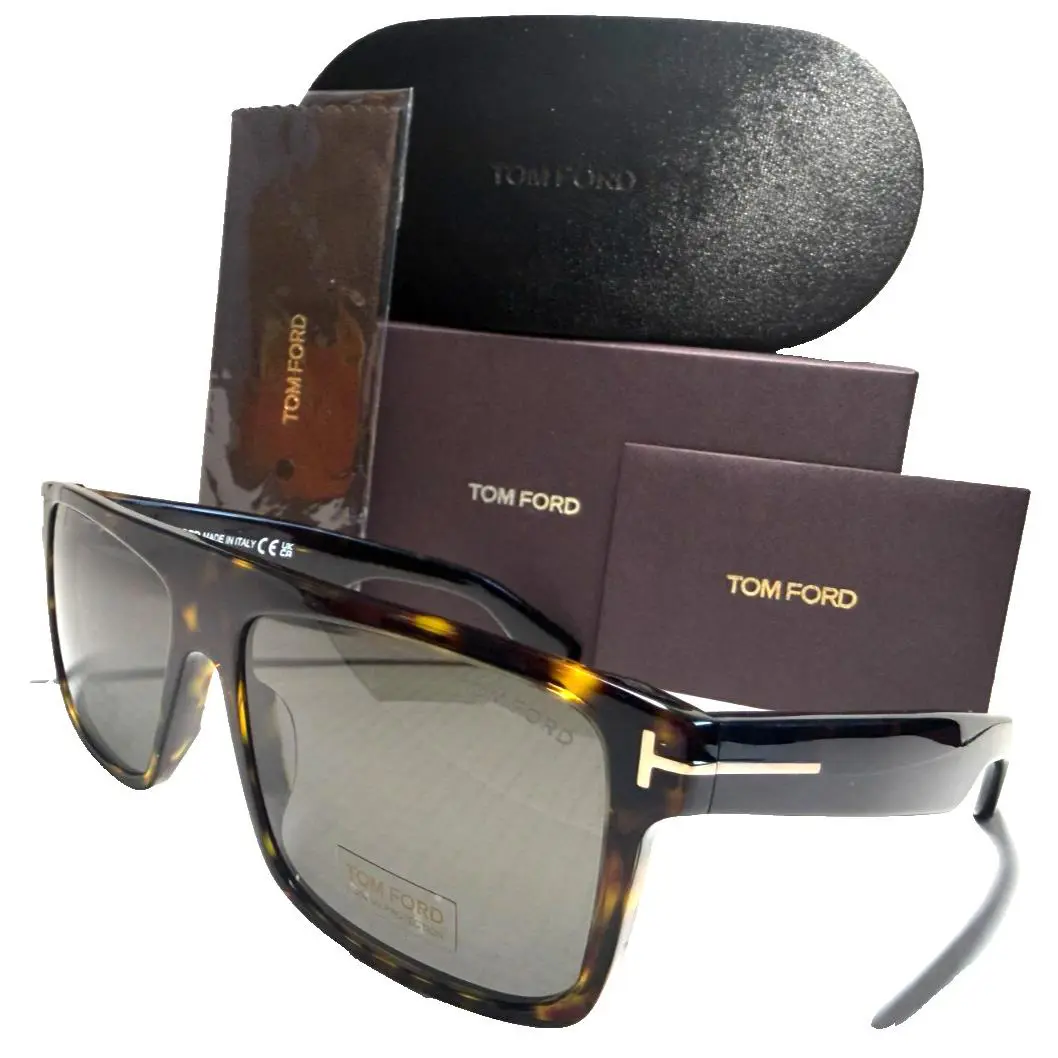 Tom Ford PHILIPPE-02 TF999 52A Dark Havana/smoke Lens Sunglasses 58-16