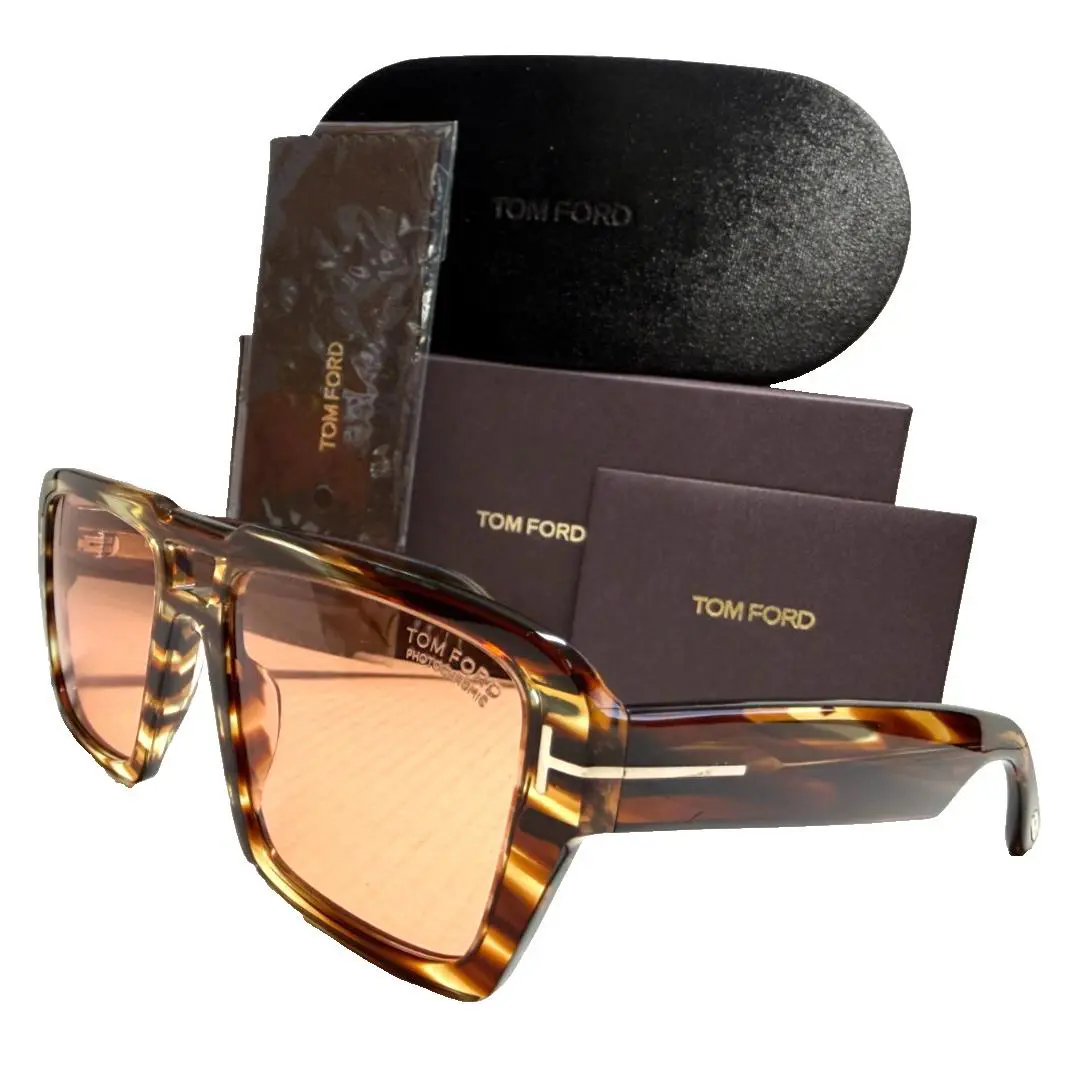 Tom Ford Redford TF1153 55E Blond Havana/brown Photochromc Lens Sunglasses 56-19