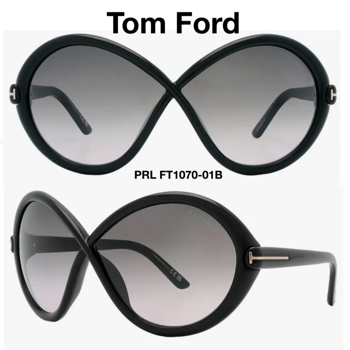 Tom Ford TF1070 01B Jada Women Sunglasses FT1070 01B