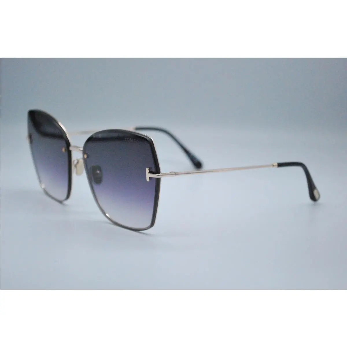 TF 1107 28B Shiny Rose Gold Smoke Sunglasses Frame 62-16 by Tom Ford