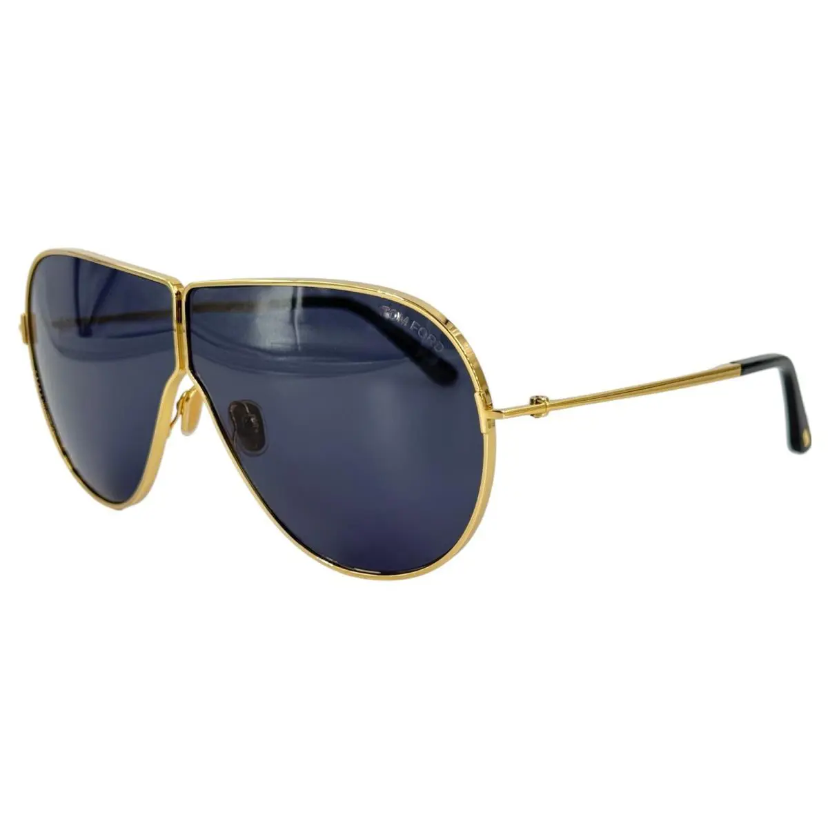 Tom Ford TF1158 Keating Mens Metal Sunglass 30A Shiny Deep Gold 71-30 Gray Italy