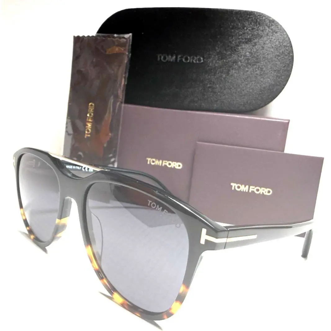 Tom Ford DAMIAN-02 TF1098-N 05A Black/blue Grey Lens Sunglasses 54-17