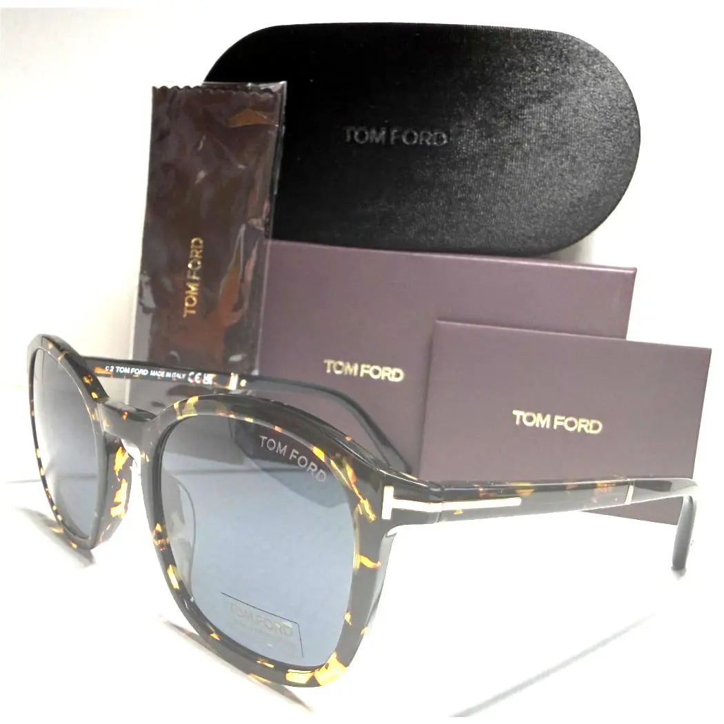 Tom Ford Jayson TF1020-N 52A Havana /blue Grey Lenses Sunglasses 52-21