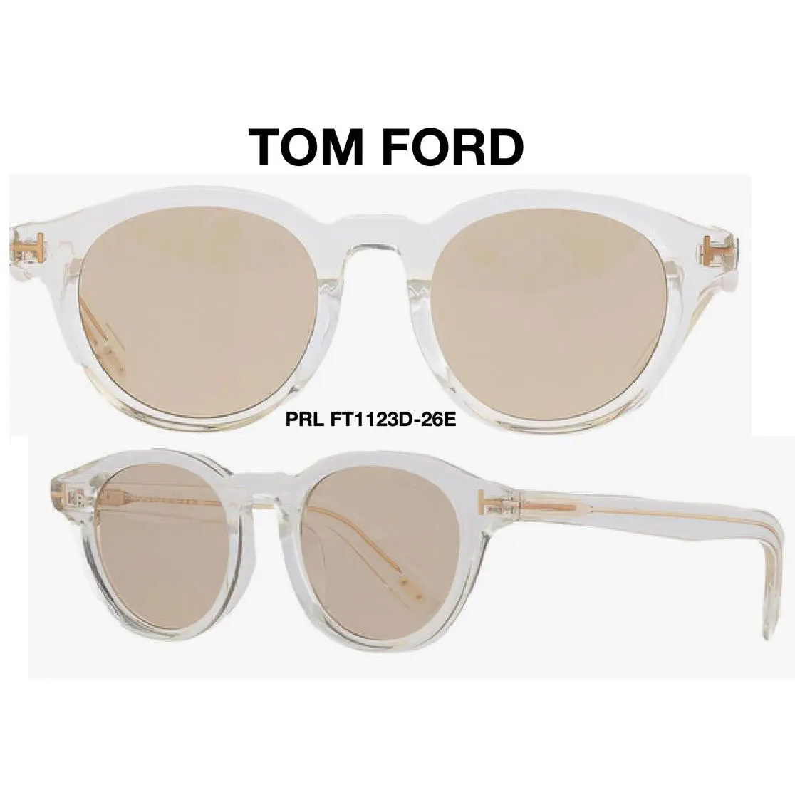 Tom Ford TF 1123-D 26E Unisex Sunglasses FT 1123-D 26E